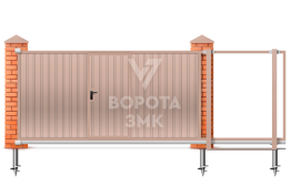 Ворота автоматические 3600×2200 Faac ЗМК-7116