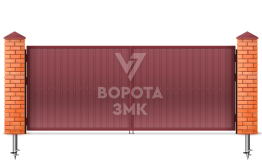 Оцинкованные ворота 1500×3000 ЗМК-5426