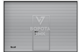 Ворота подъемно-поворотные гаражные с дверью 2750×2125 ЗМК-9794