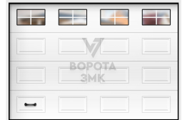 Секционные гаражные ворота Алютех Тренд 2125×3000 ЗМК-9669